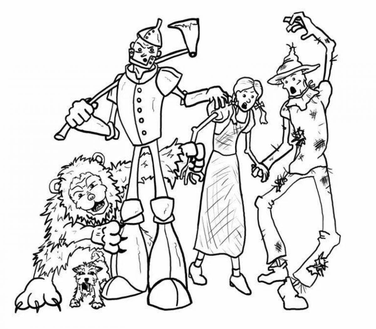 Vibrant Wizard of Oz Coloring Page