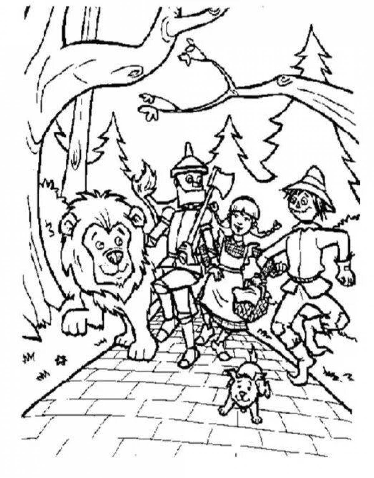 The bizarre wizard of oz coloring book