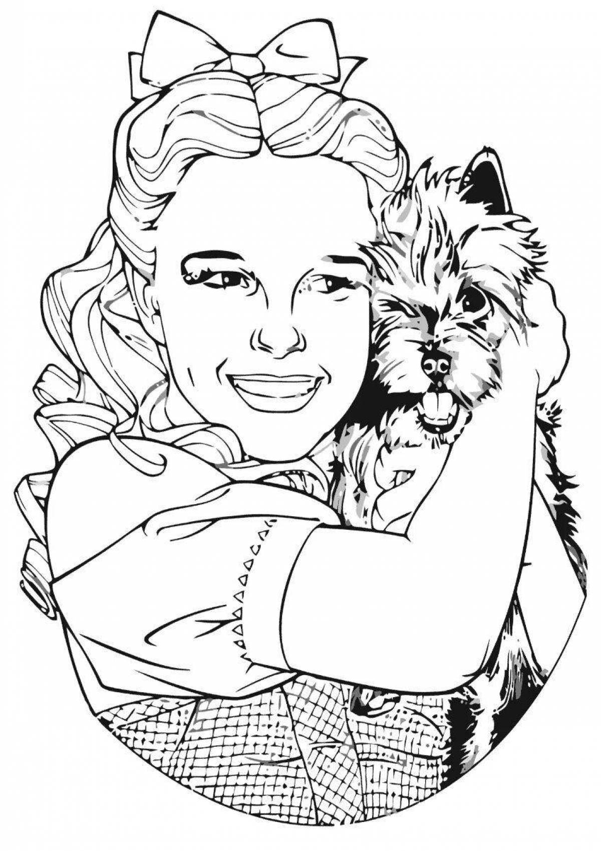 Coloring page the magnificent wizard of oz