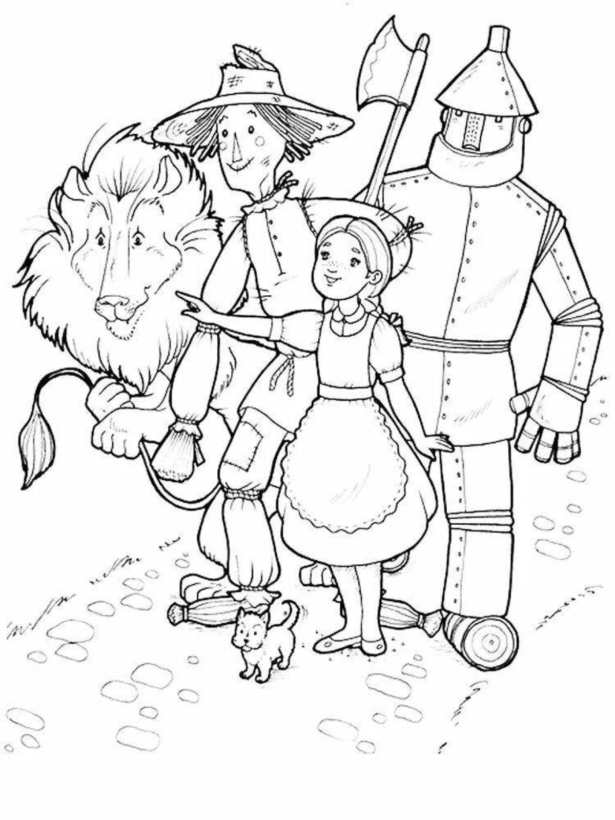 Coloring page bright wizard of oz