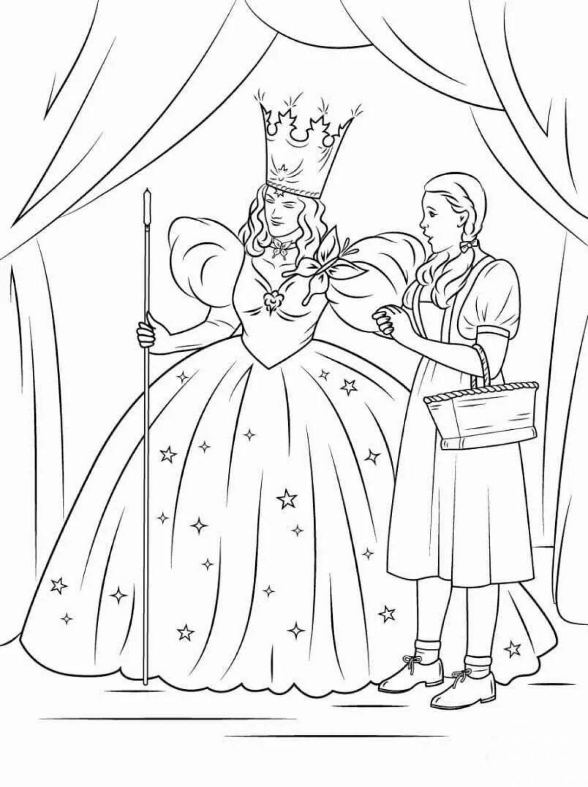 Coloring page shining wizard of oz