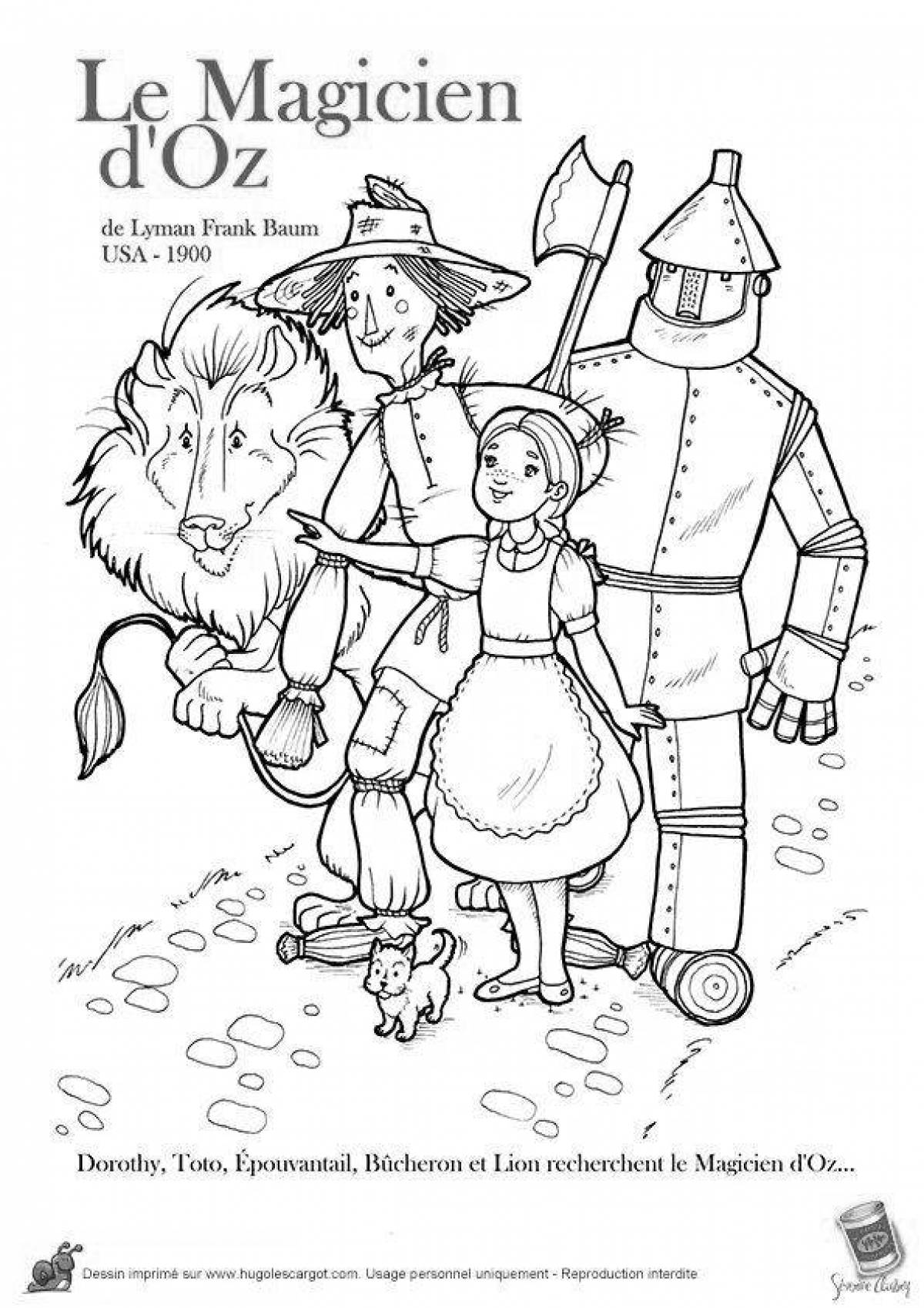 The living wizard of oz coloring book