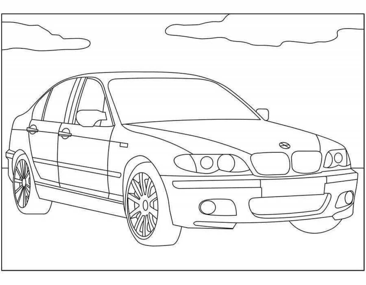 Coloring bmw for boys