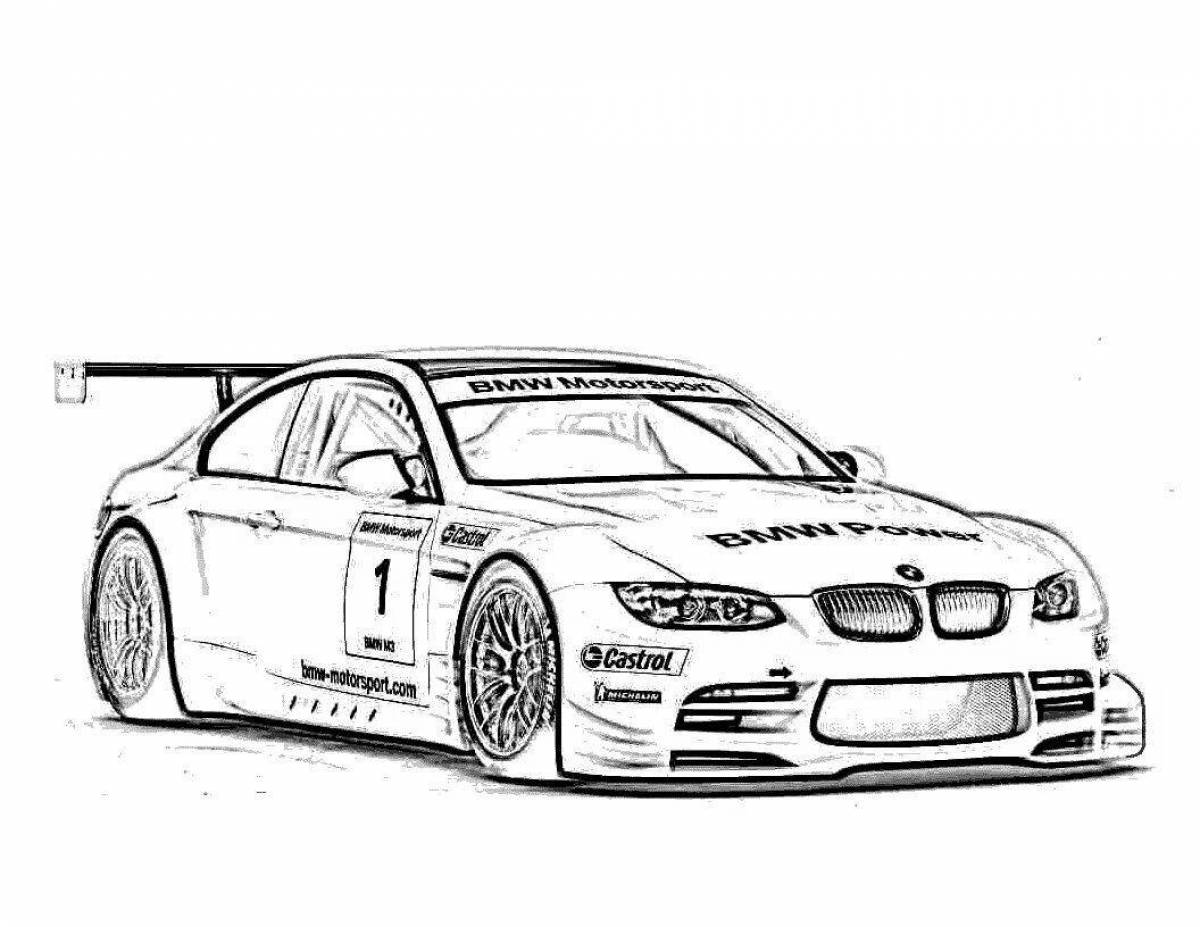 Exquisite bmw coloring book for boys
