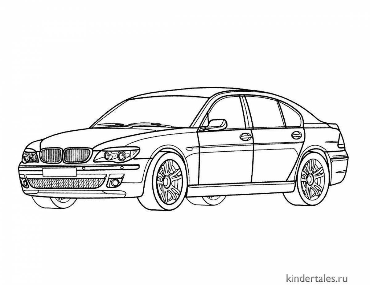 Great bmw coloring book for boys