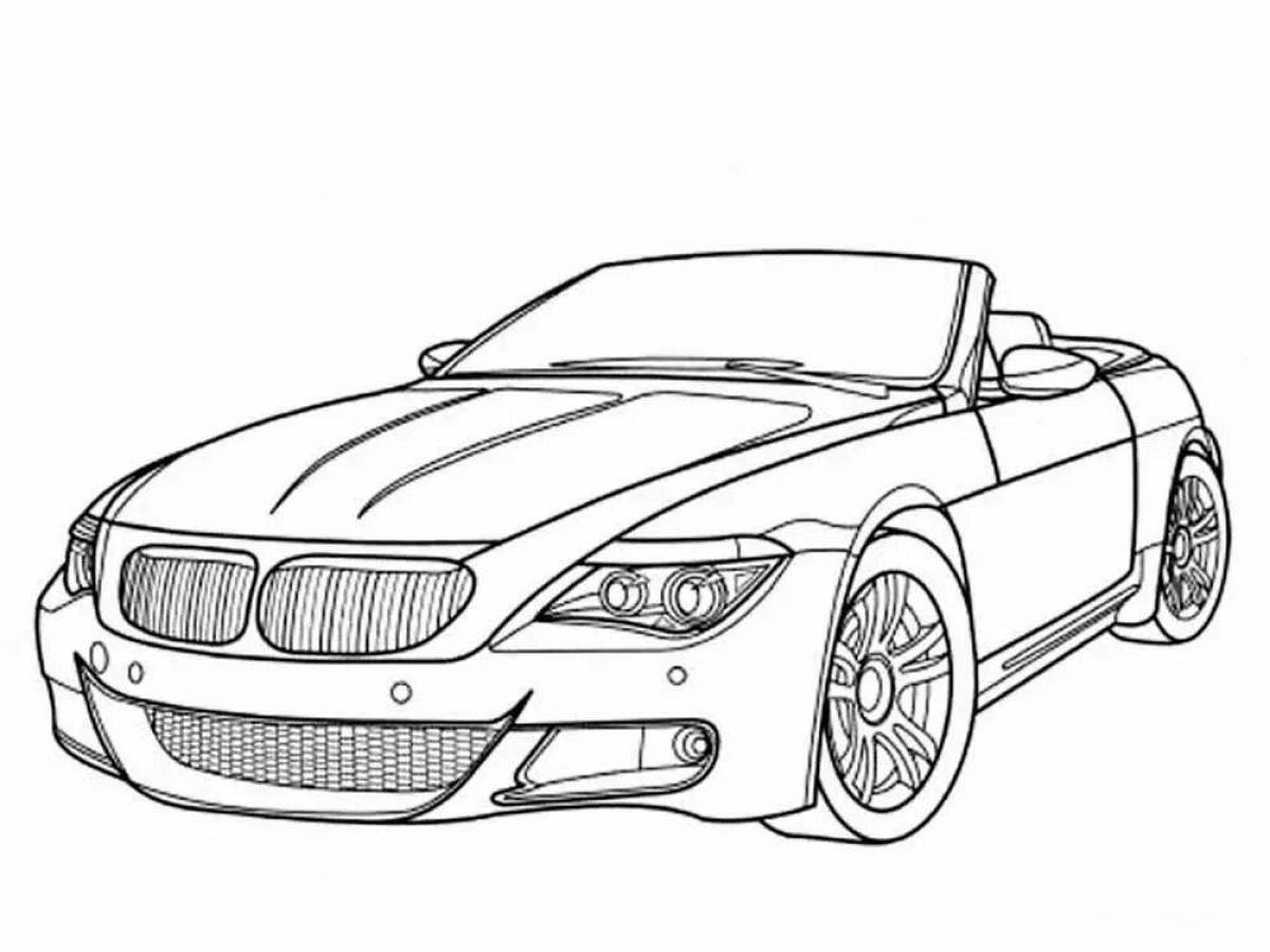 Amazing bmw coloring book for boys