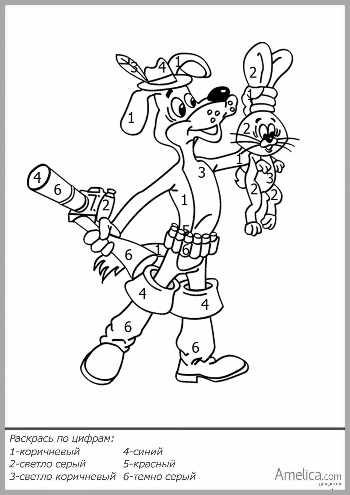 Playful buttermilk coloring page