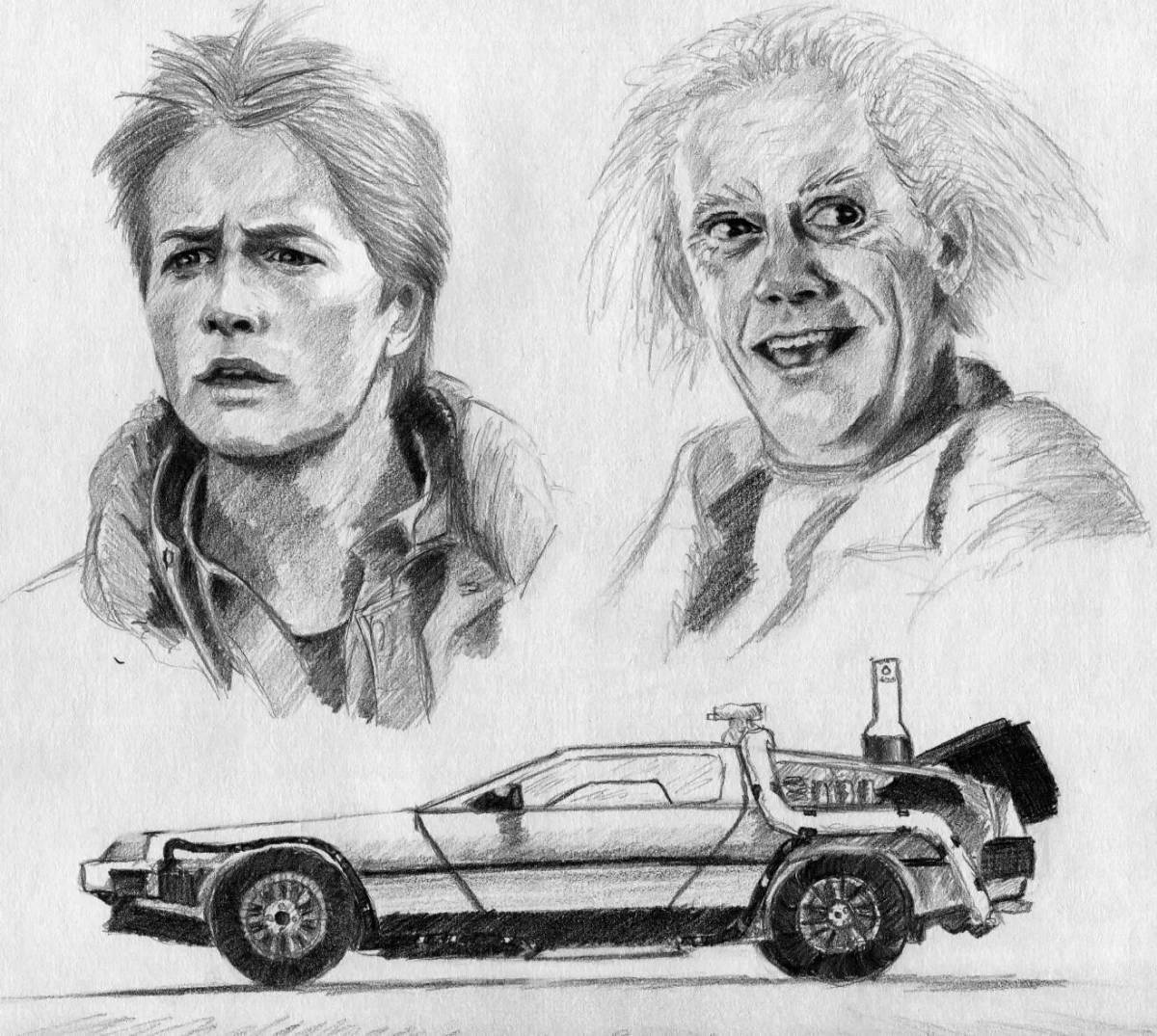 Adorable back to the future coloring book