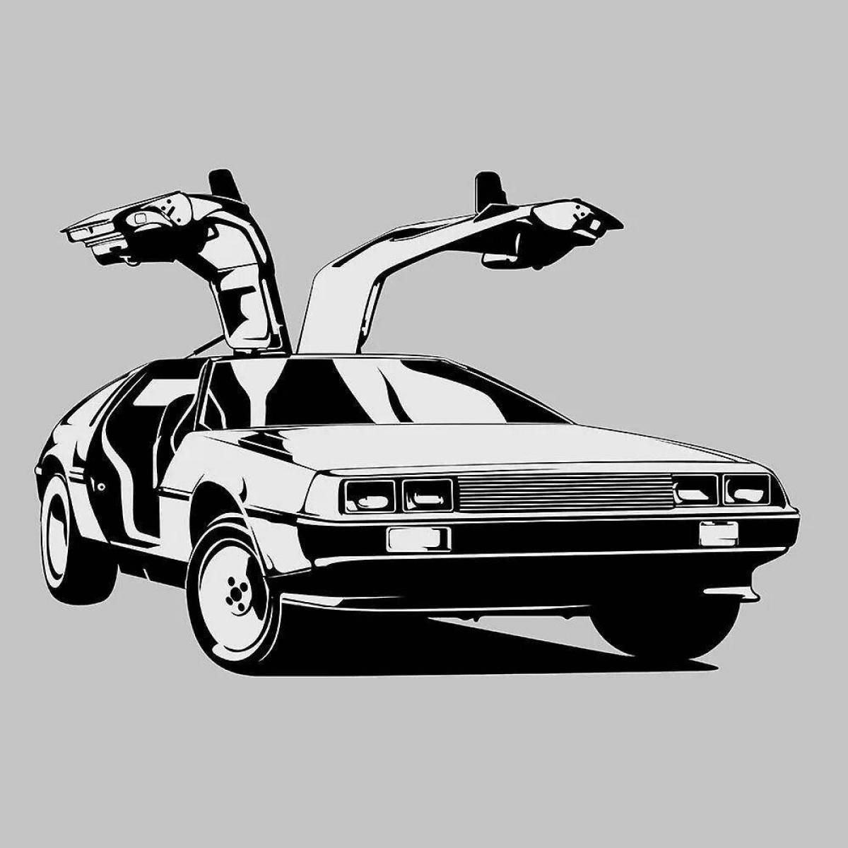 Back to the future live coloring page