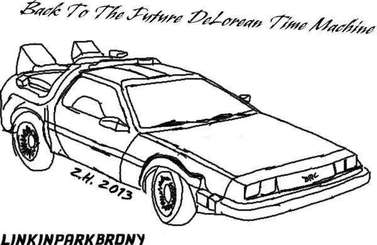 Back to the future creative coloring book