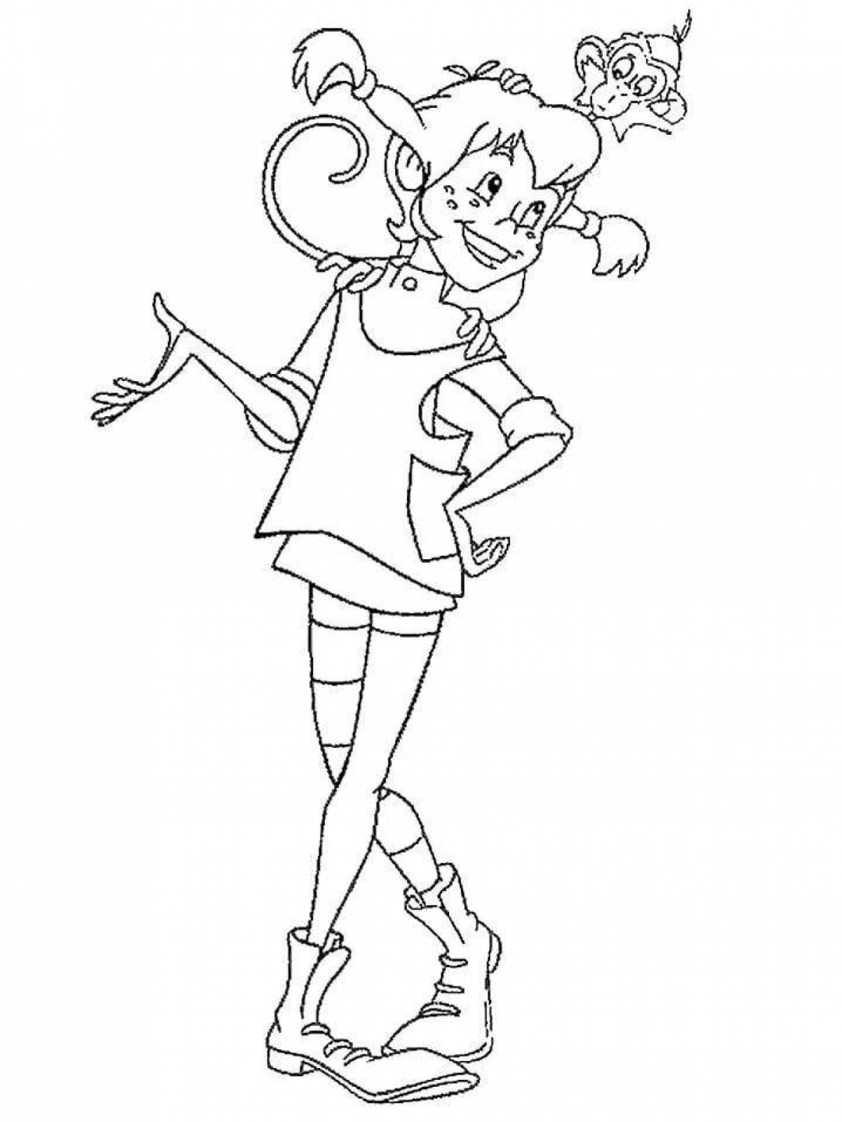 Coloring live pippi longstocking