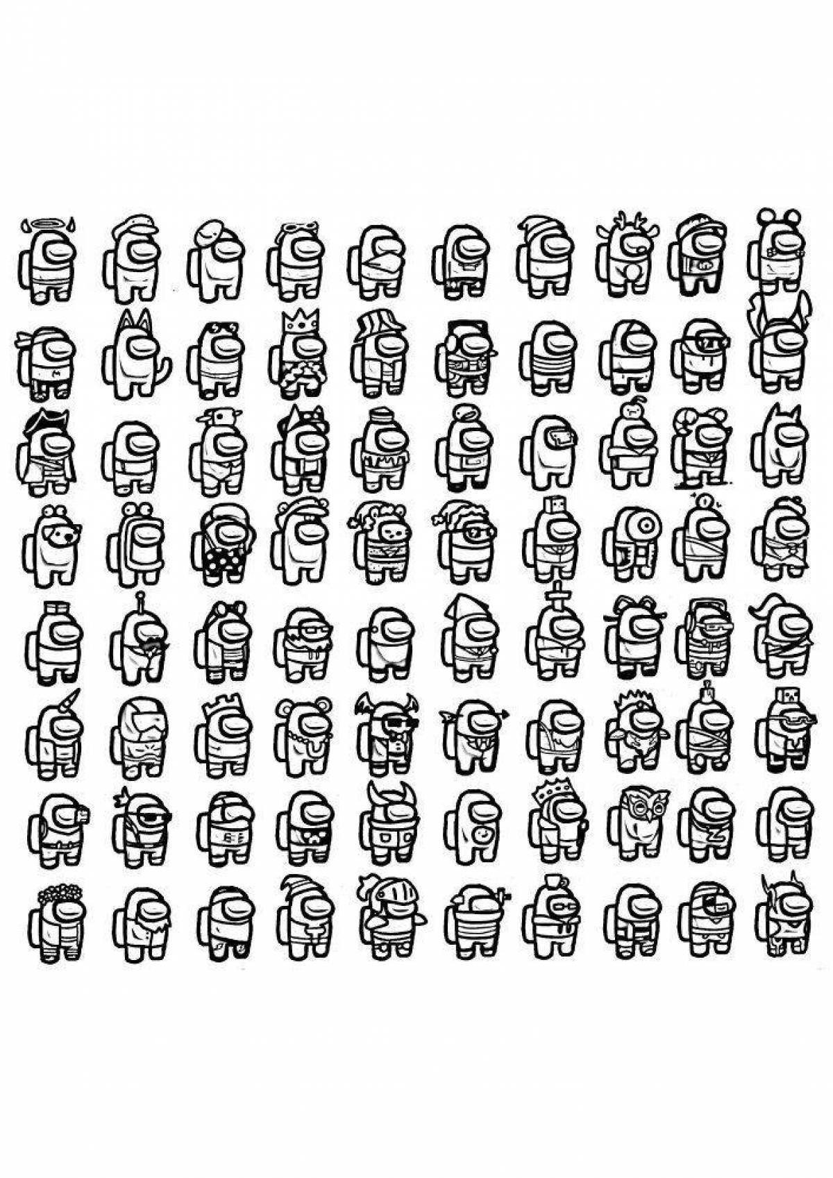 Coloring book shocking ace zombie