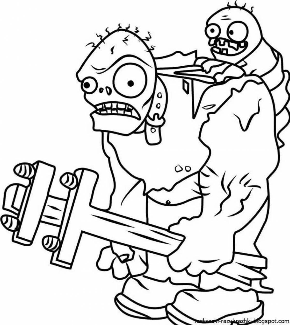 Unnerving ace zombie coloring book