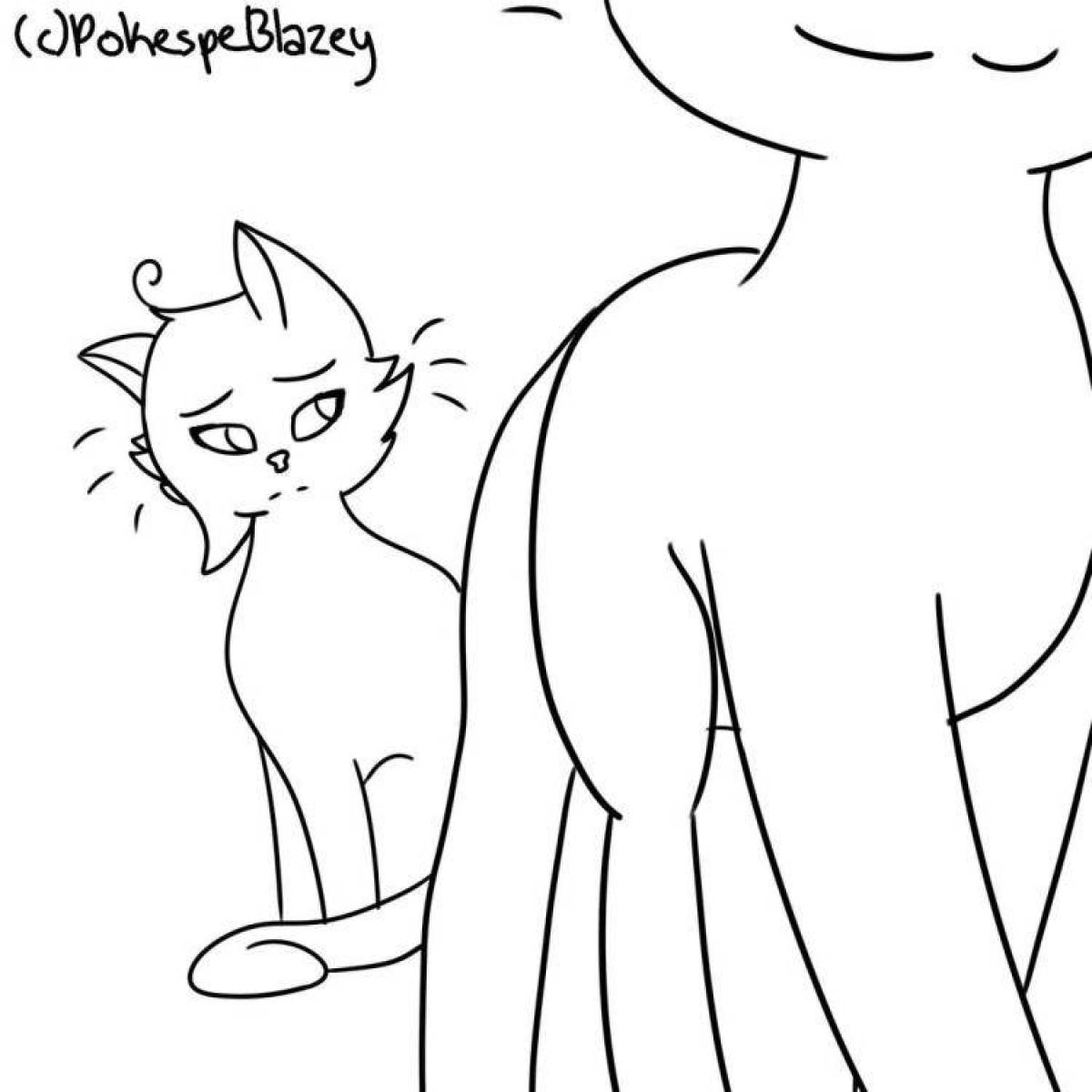 Игривая раскраска кошка лана роблокс