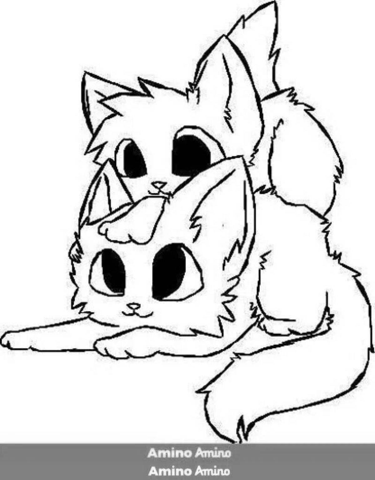Восхитительная раскраска кошка лана роблокс