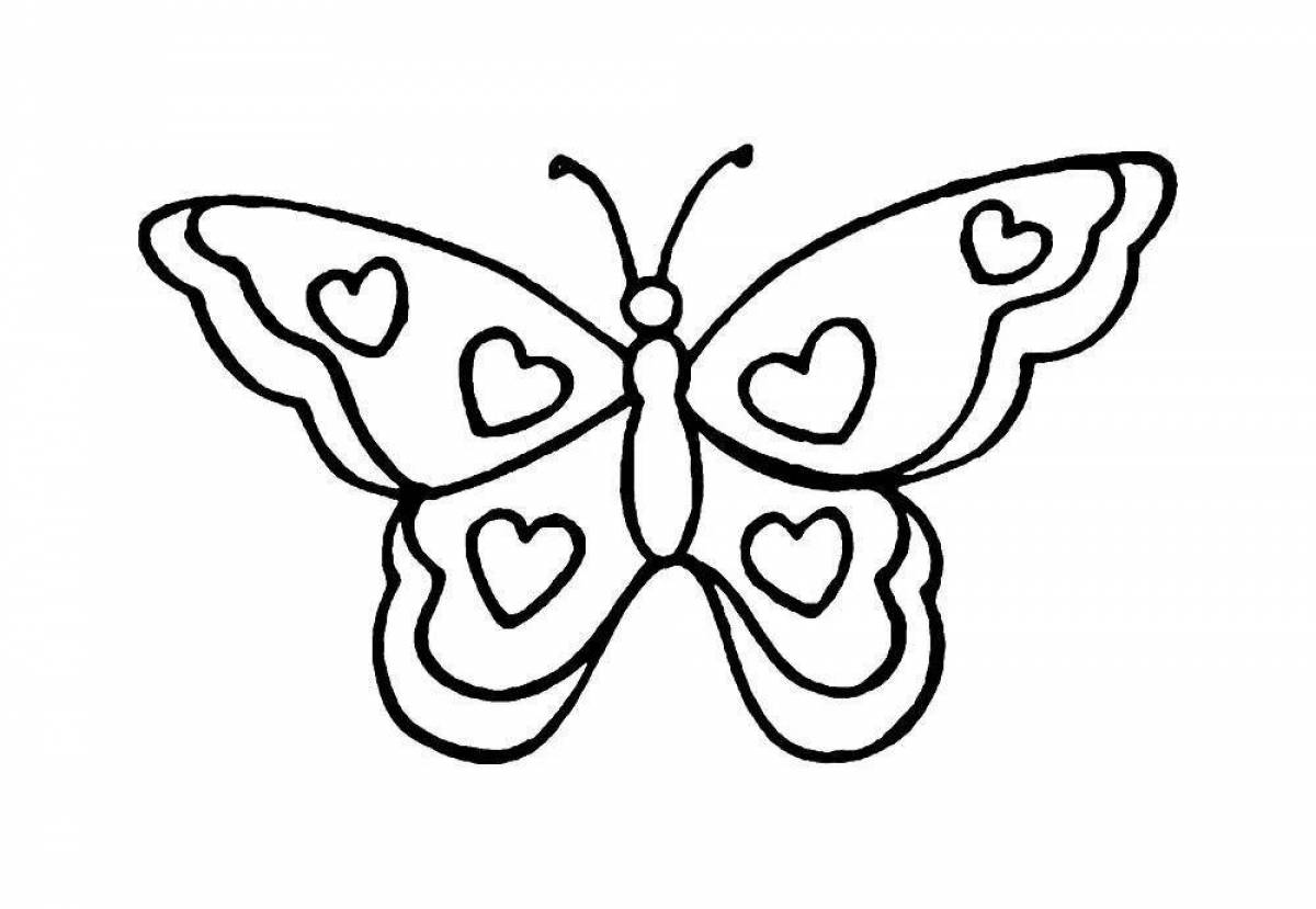 Delicious butterfly coloring book