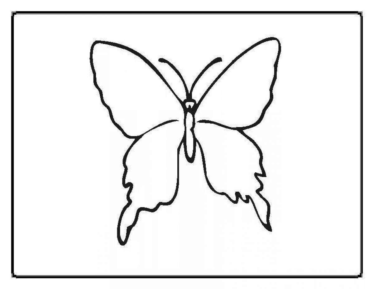 Tiny butterfly coloring pages