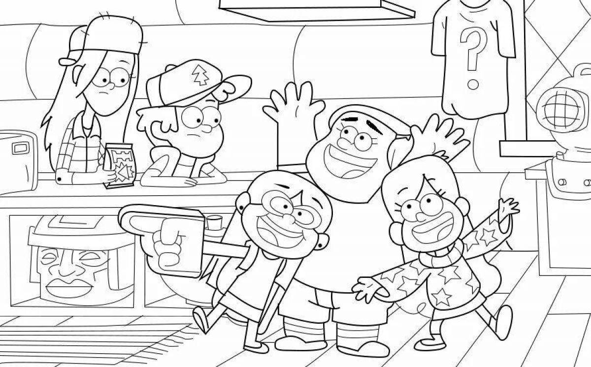 The exciting heroes of gravity falls