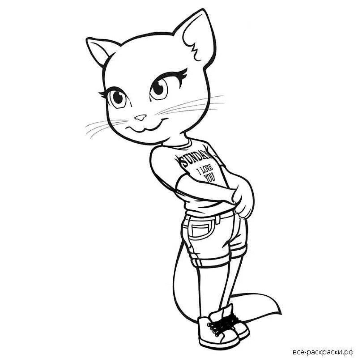 Glorious tom and angela coloring pages