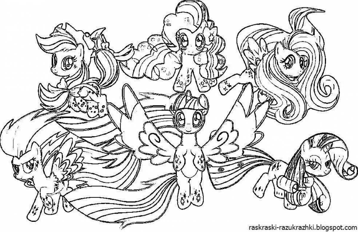 Great coloring my little pony all ponies