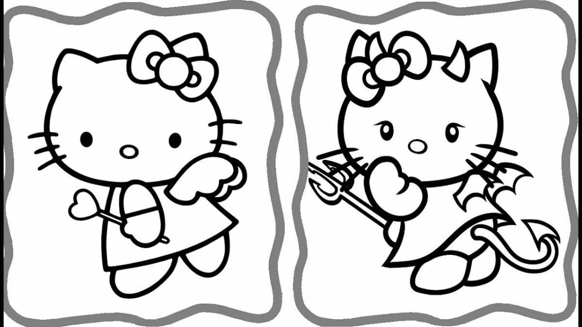 Colorful hello kitty regular without bow and clothes