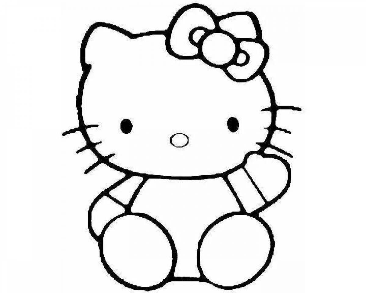 Funny hello kitty regular without bow and clothes