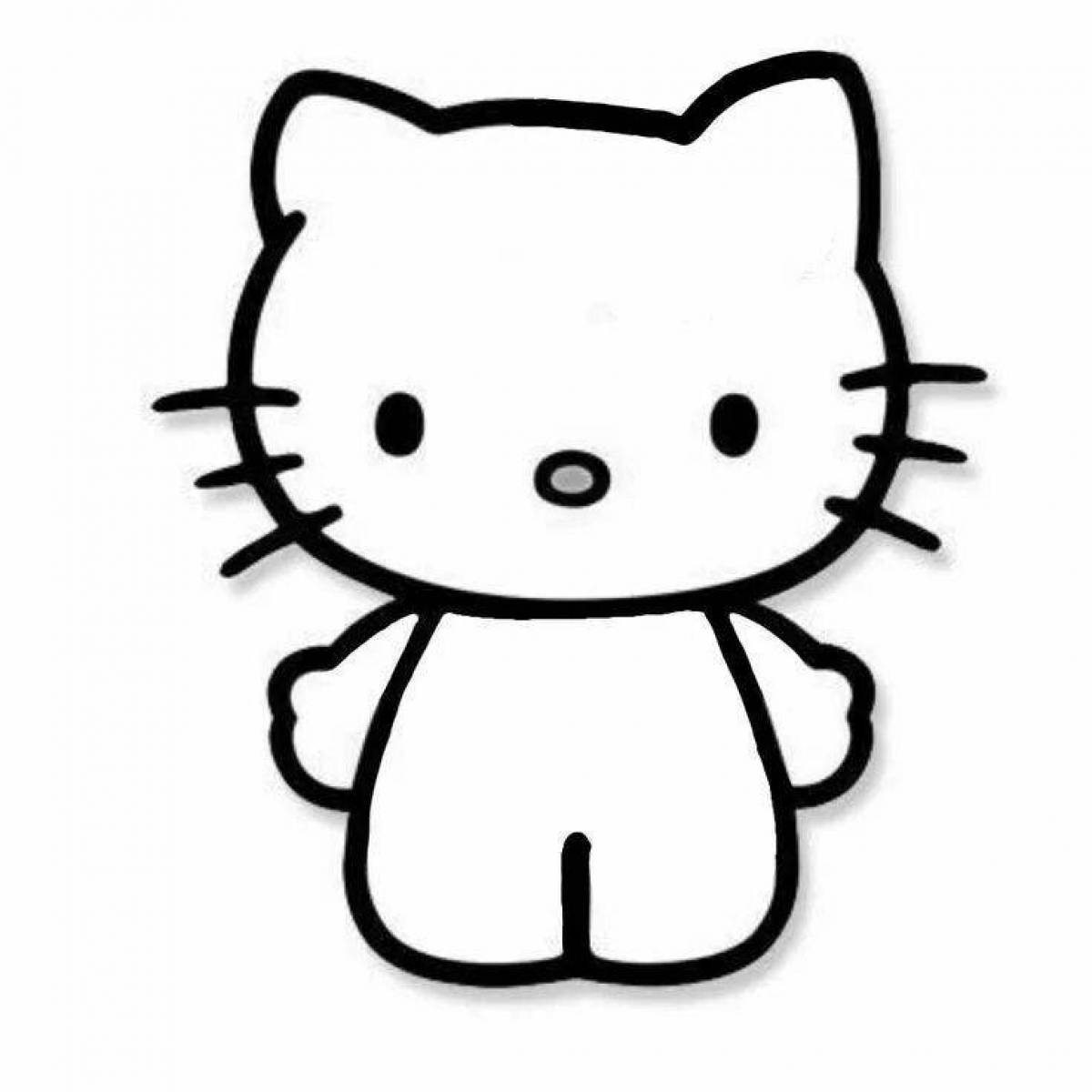 Playful hello kitty regular without bow and clothes