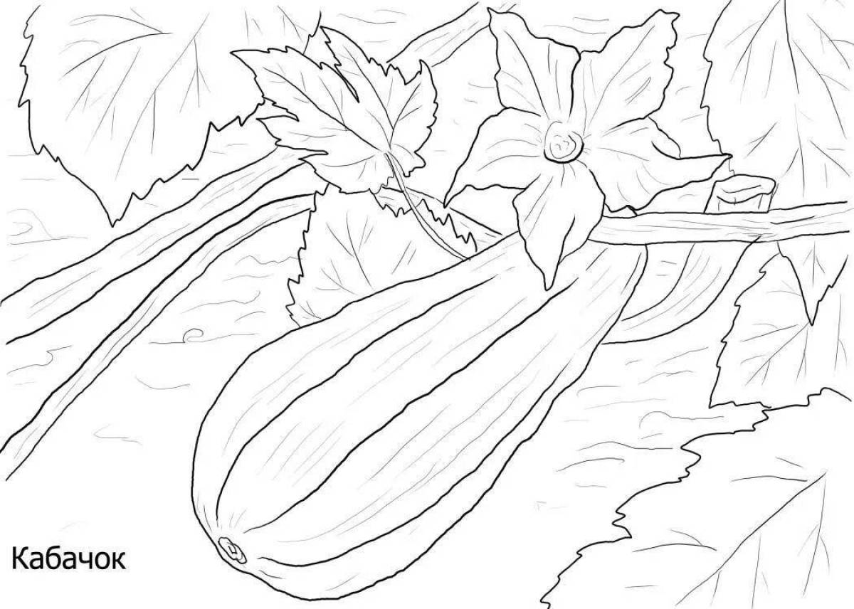Mysterious pumpkin coloring page
