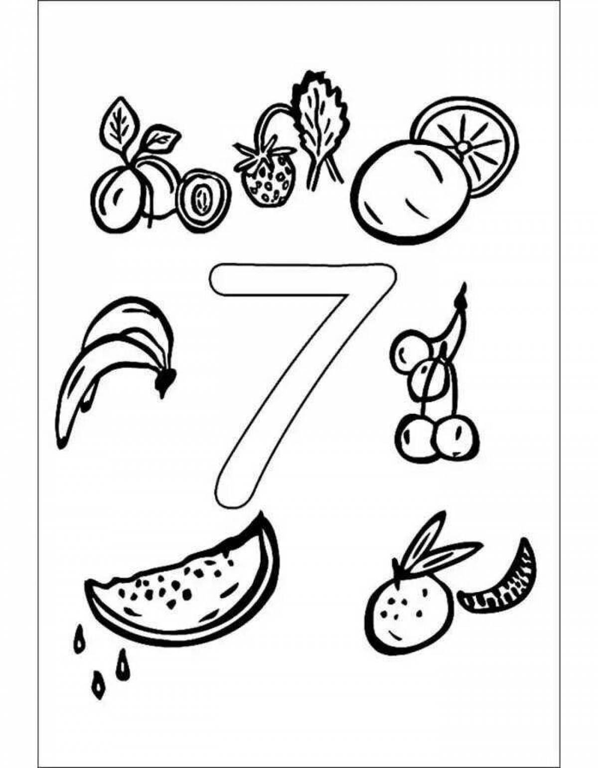 Bright coloring page 7