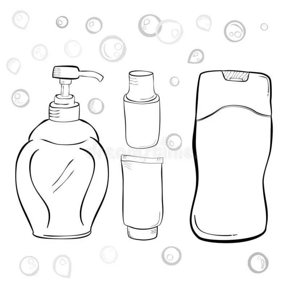 Glowing Shampoo Coloring Page