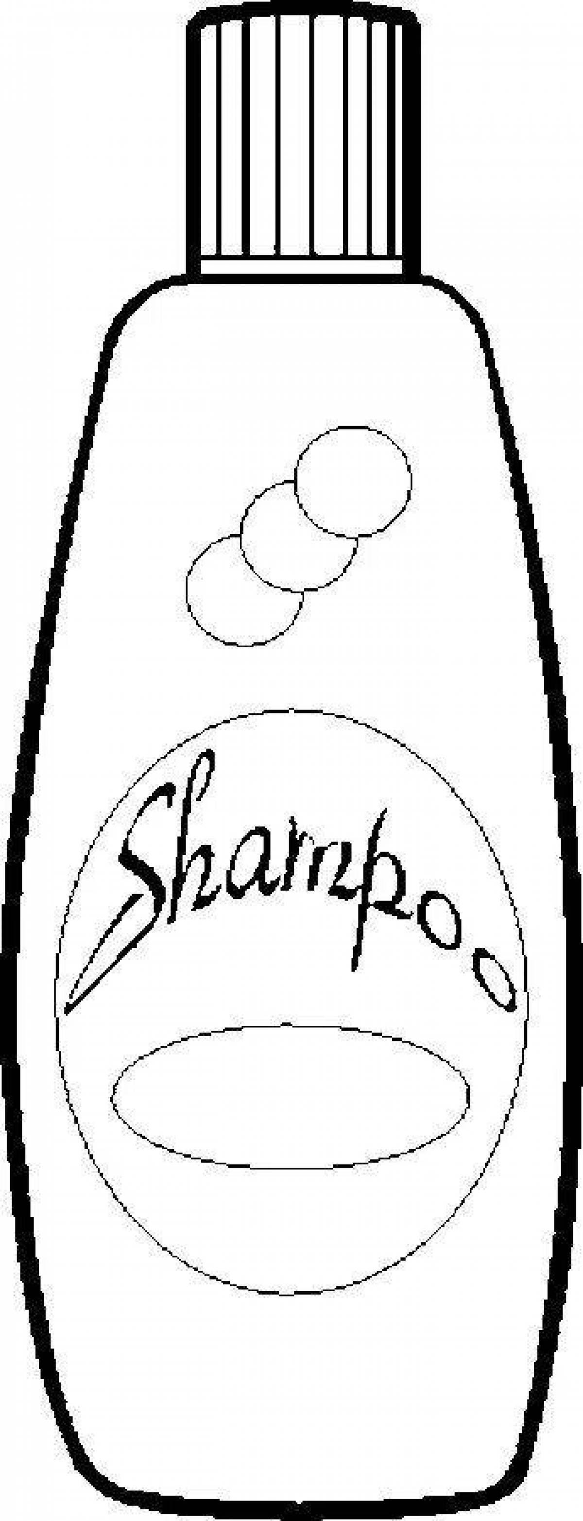 Gourmet shampoo coloring page