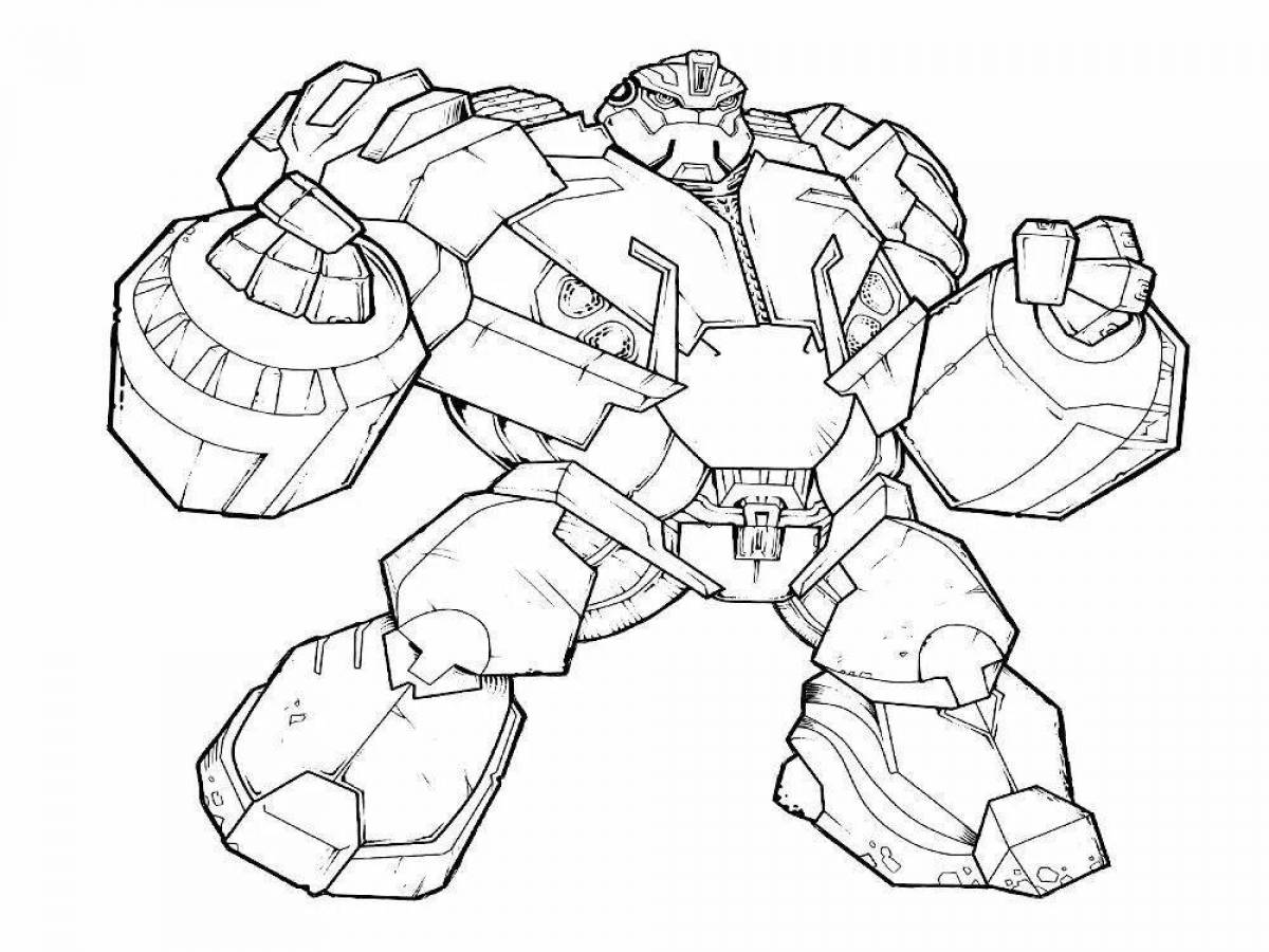 Glowing buster coloring pages