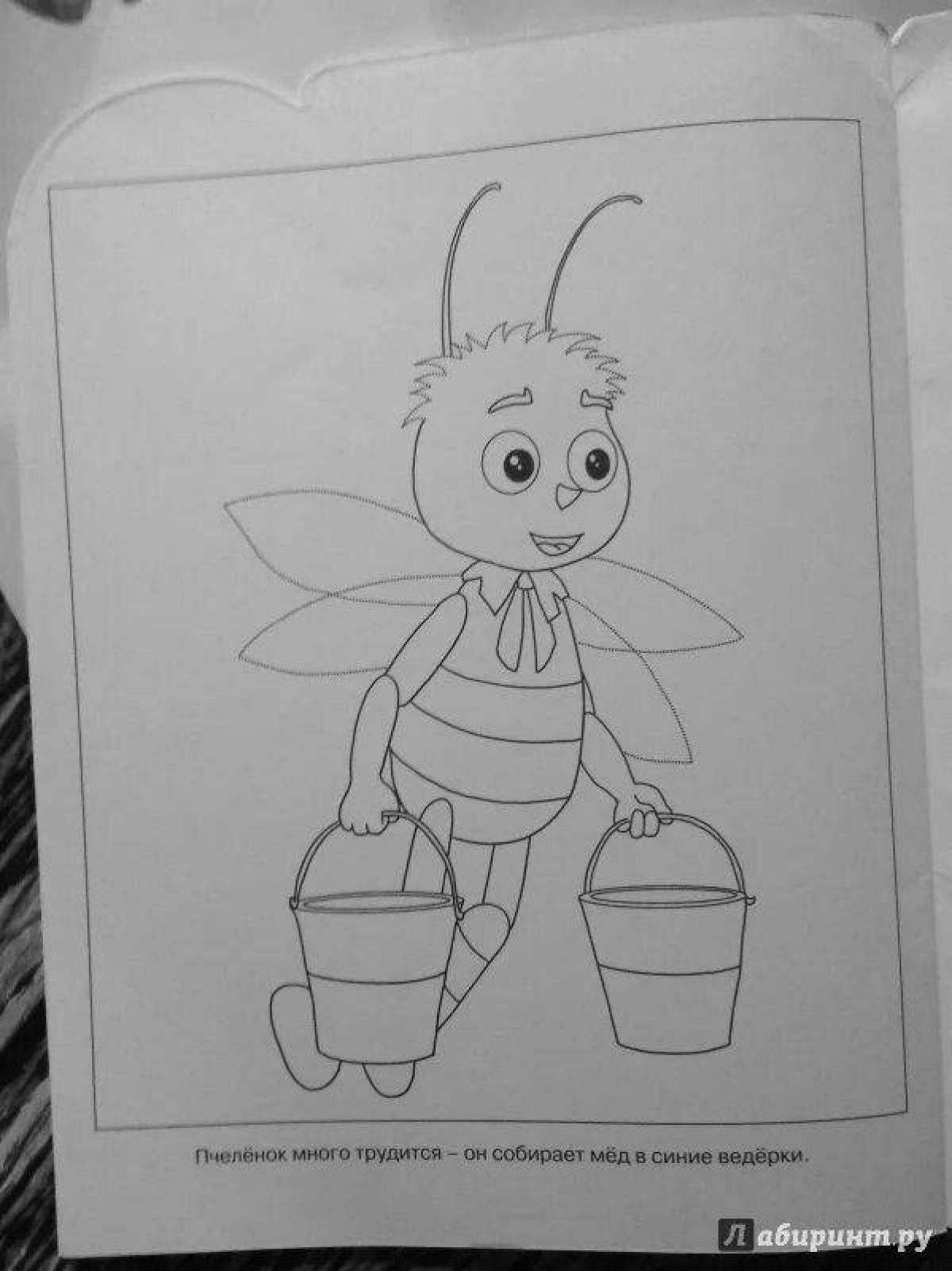 Colouring bright bees