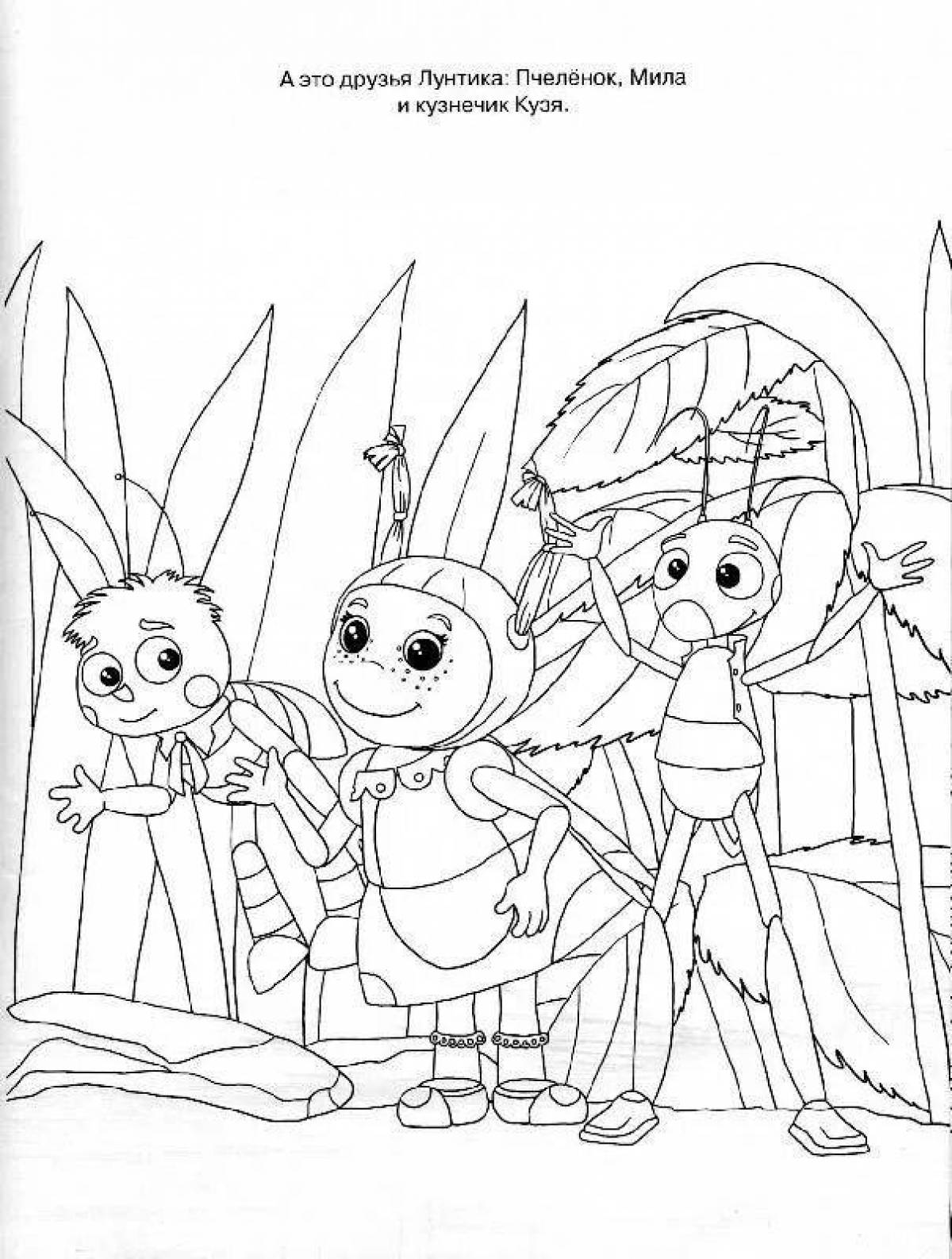 Sweet bees coloring book
