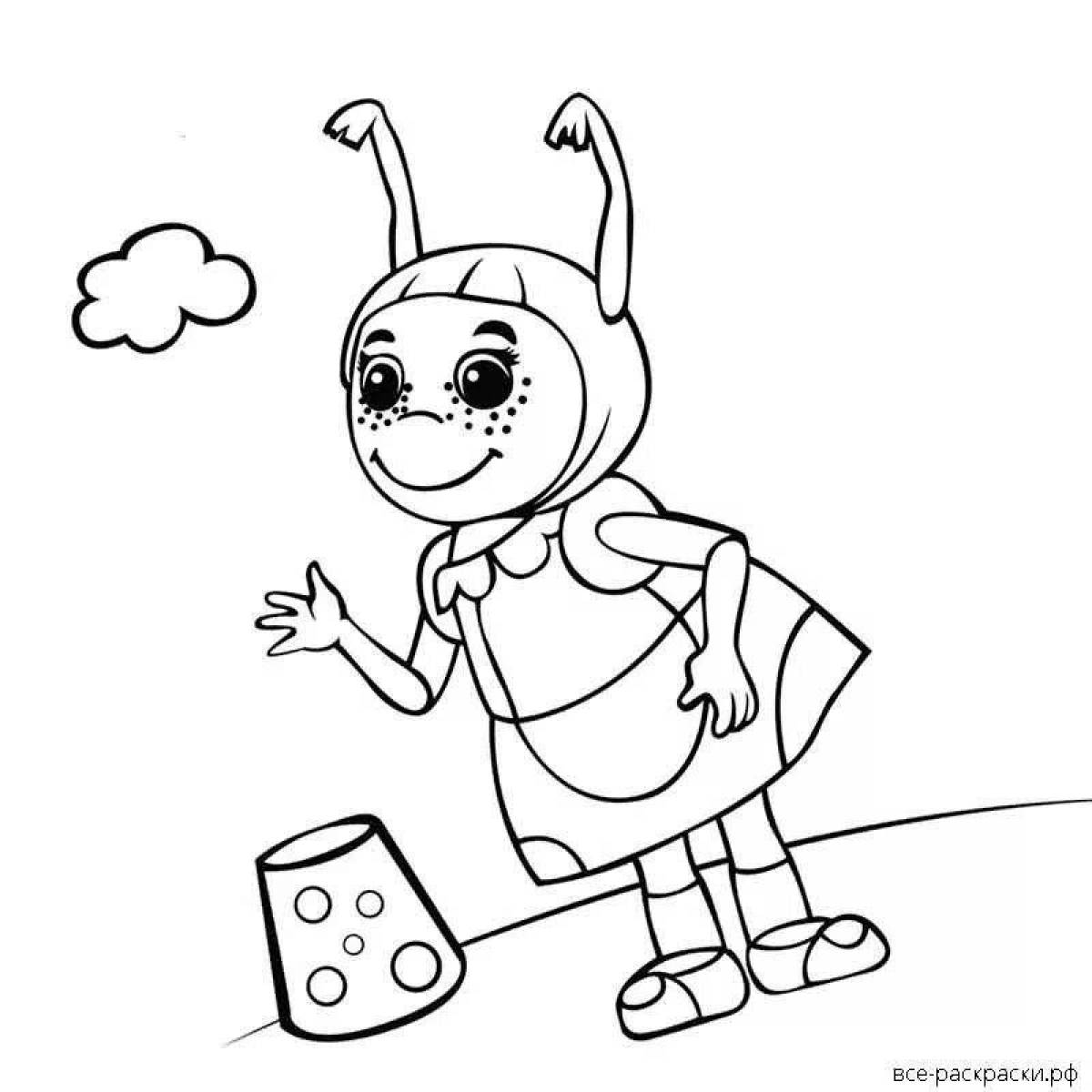 Cute little bees coloring pages