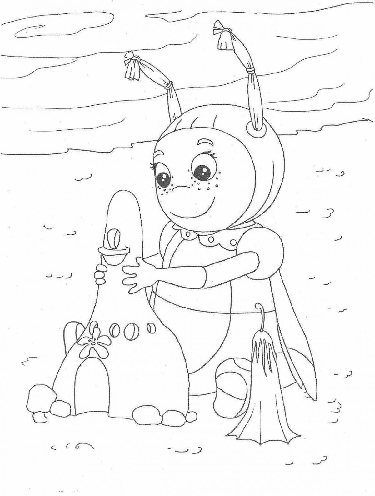 Раскраска Раскраска анимированные пчелки