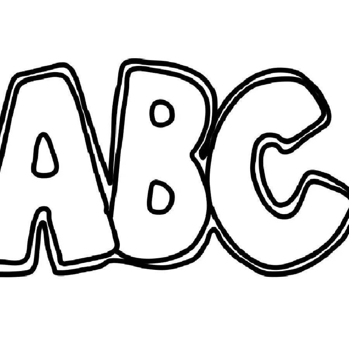Charming coloring abc