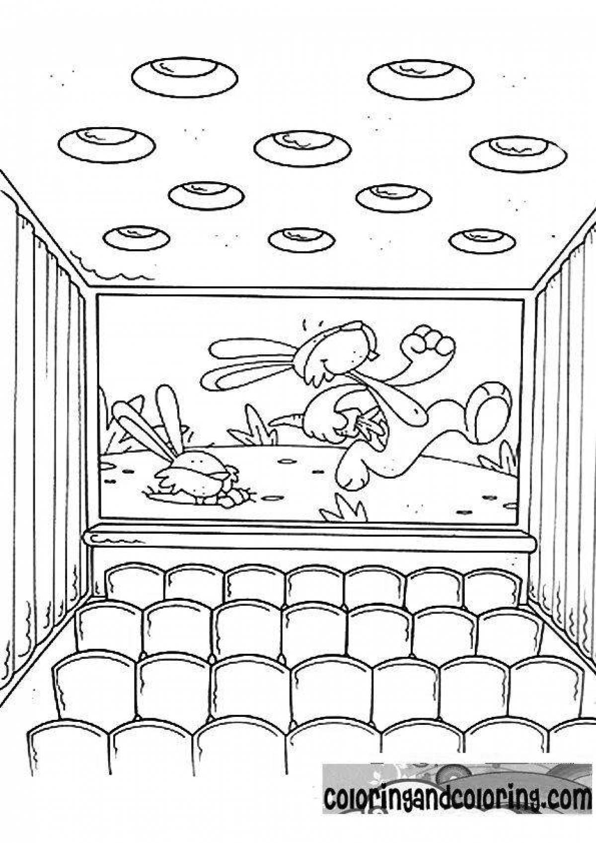 Amazing movie coloring page