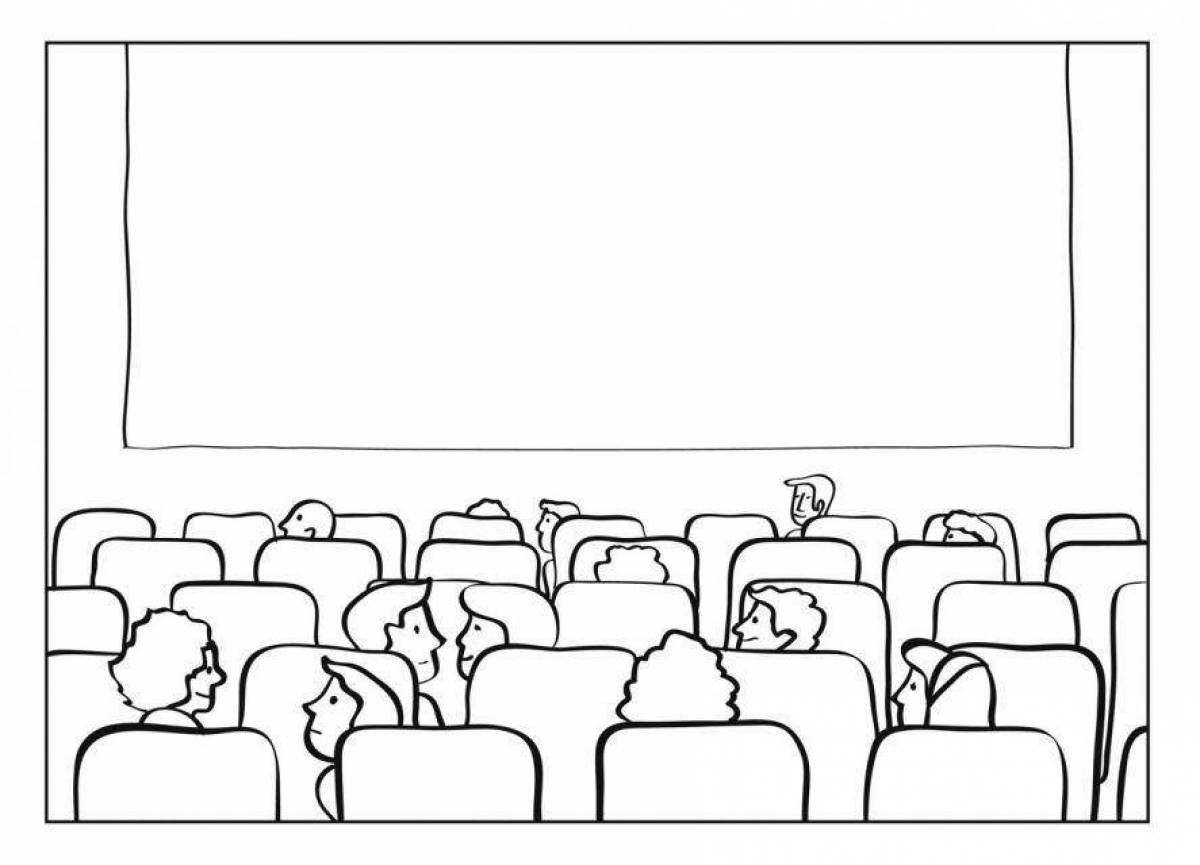 Awesome movie coloring page