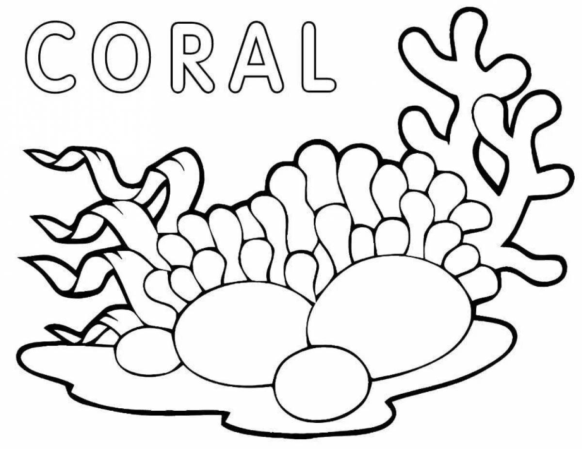Восхитительные кораллы-раскраски