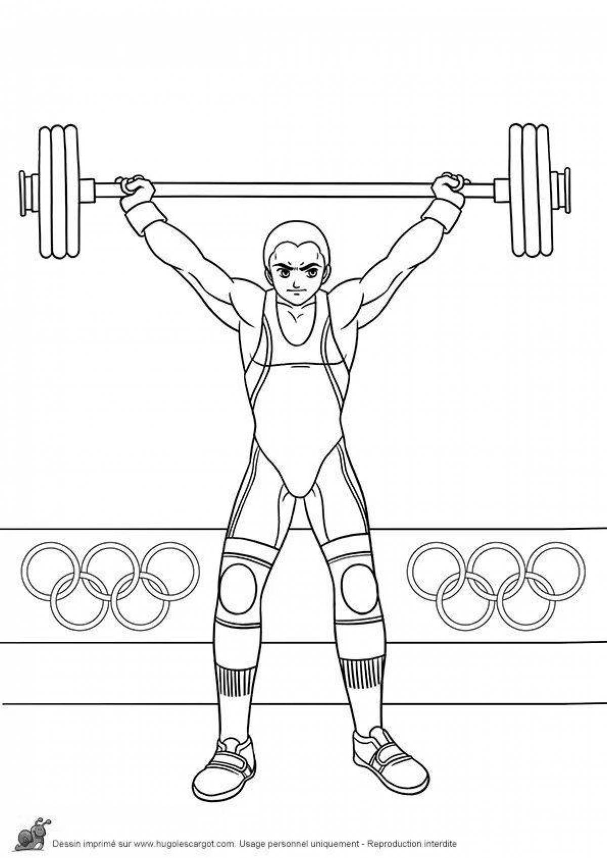 Coloring pages of athletes