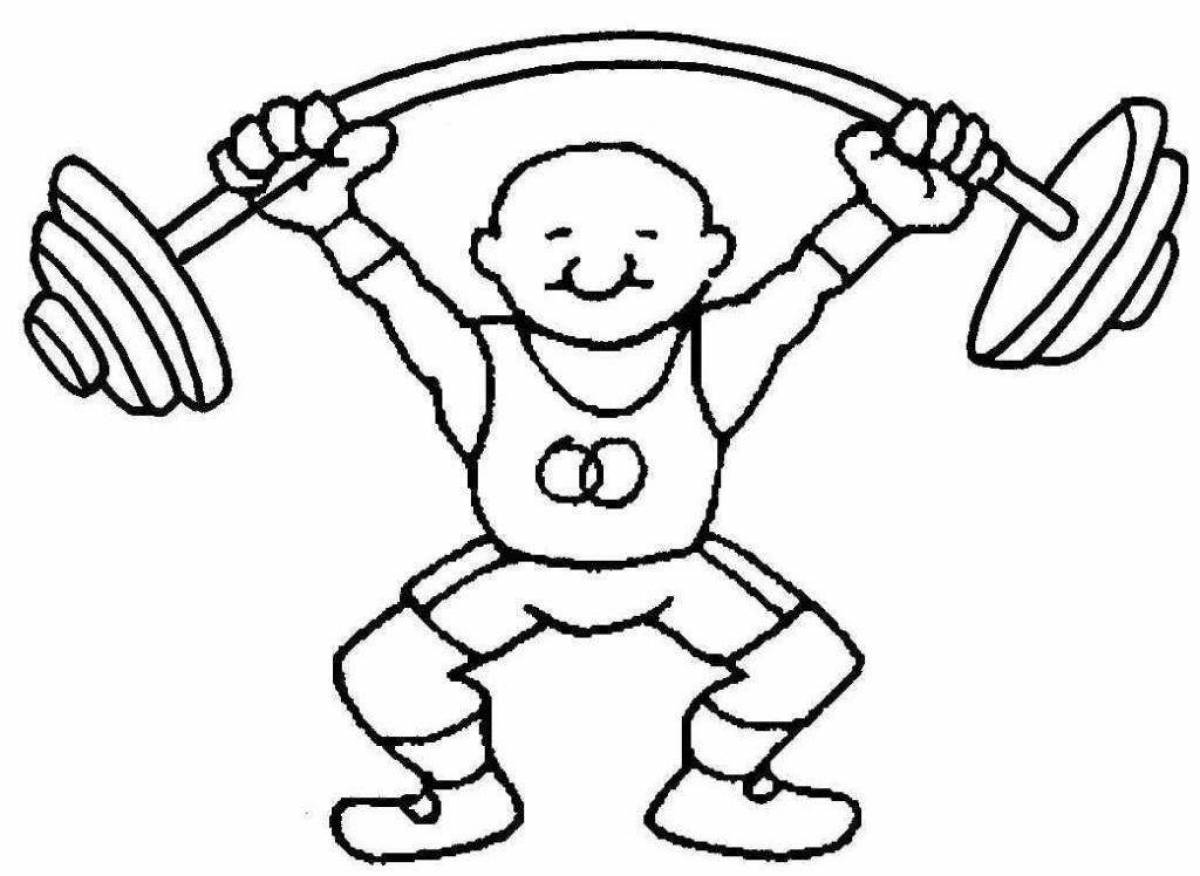 Sport coloring pages athletes