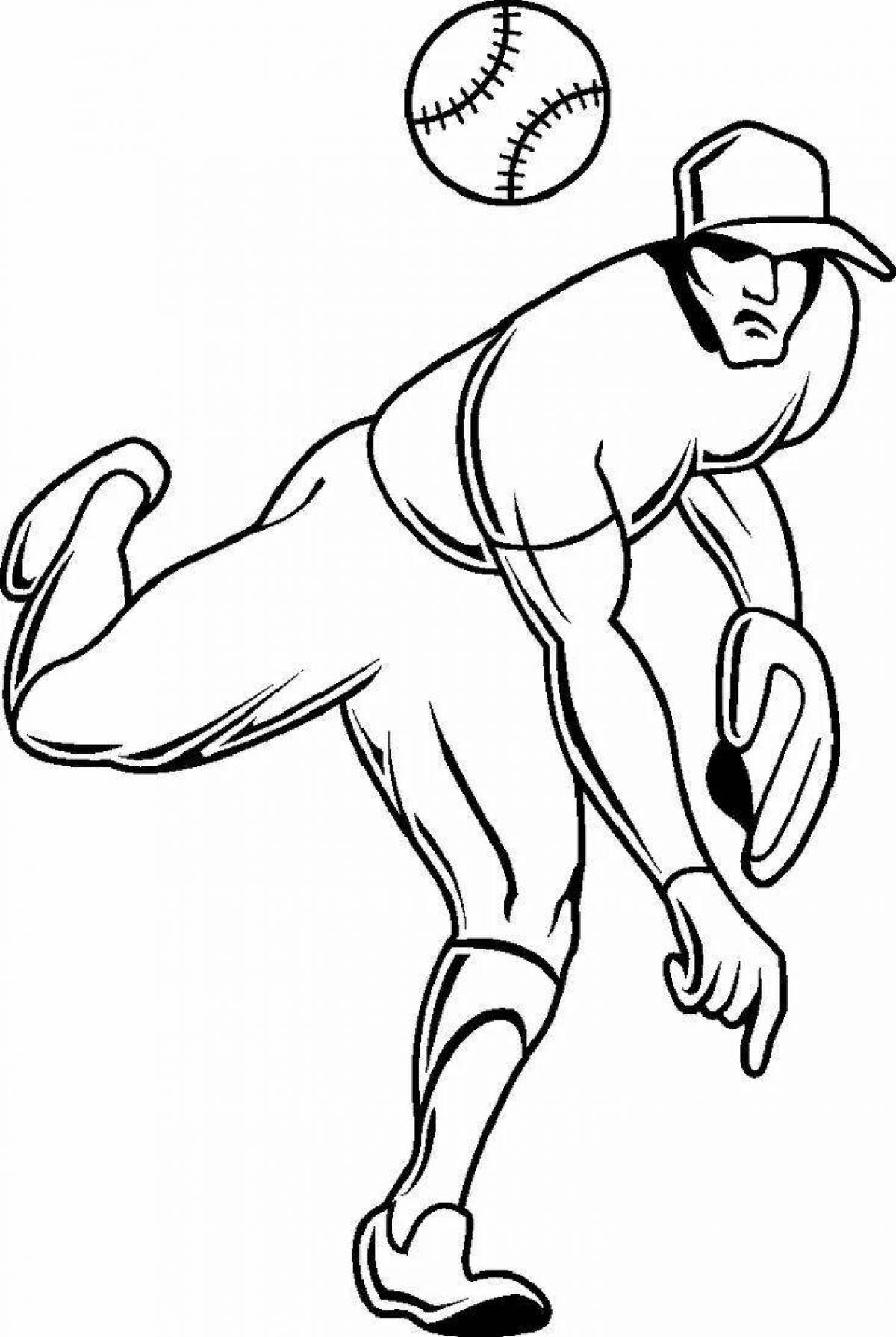 Bold sportsmen coloring pages