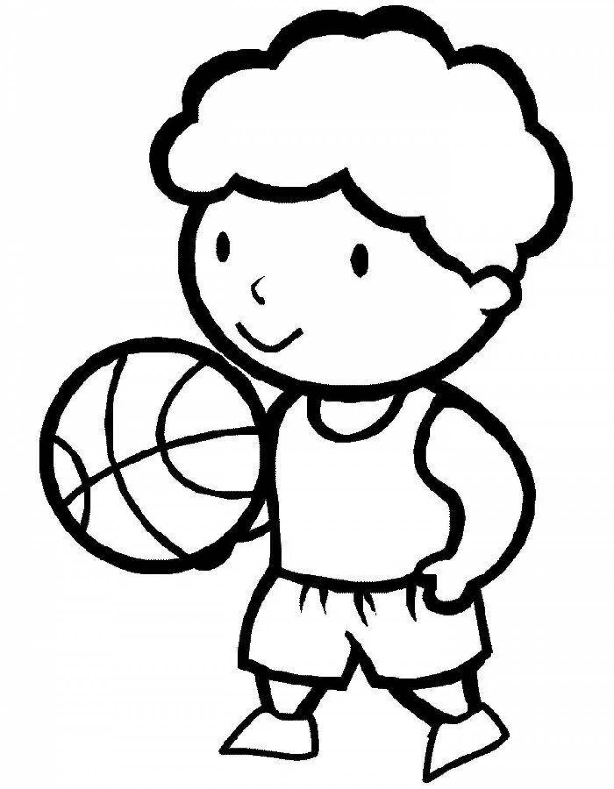 Rampant coloring pages of athletes