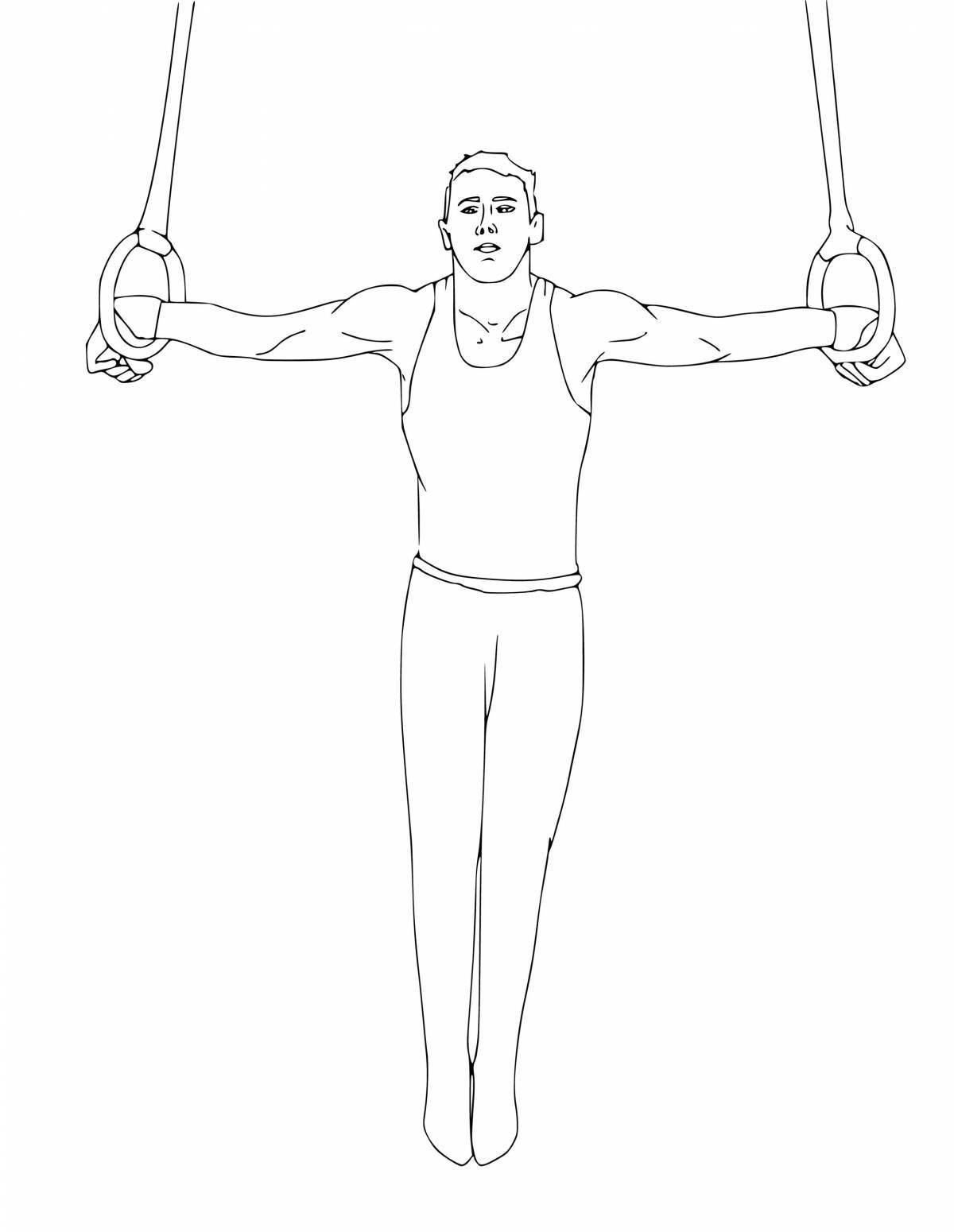 Courageous sportsmen coloring pages