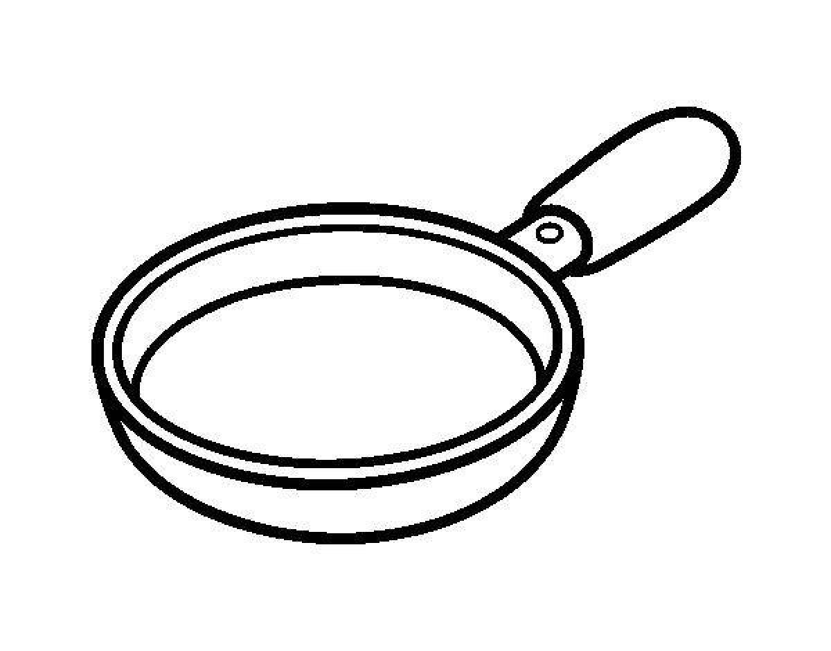 Fat pan coloring page