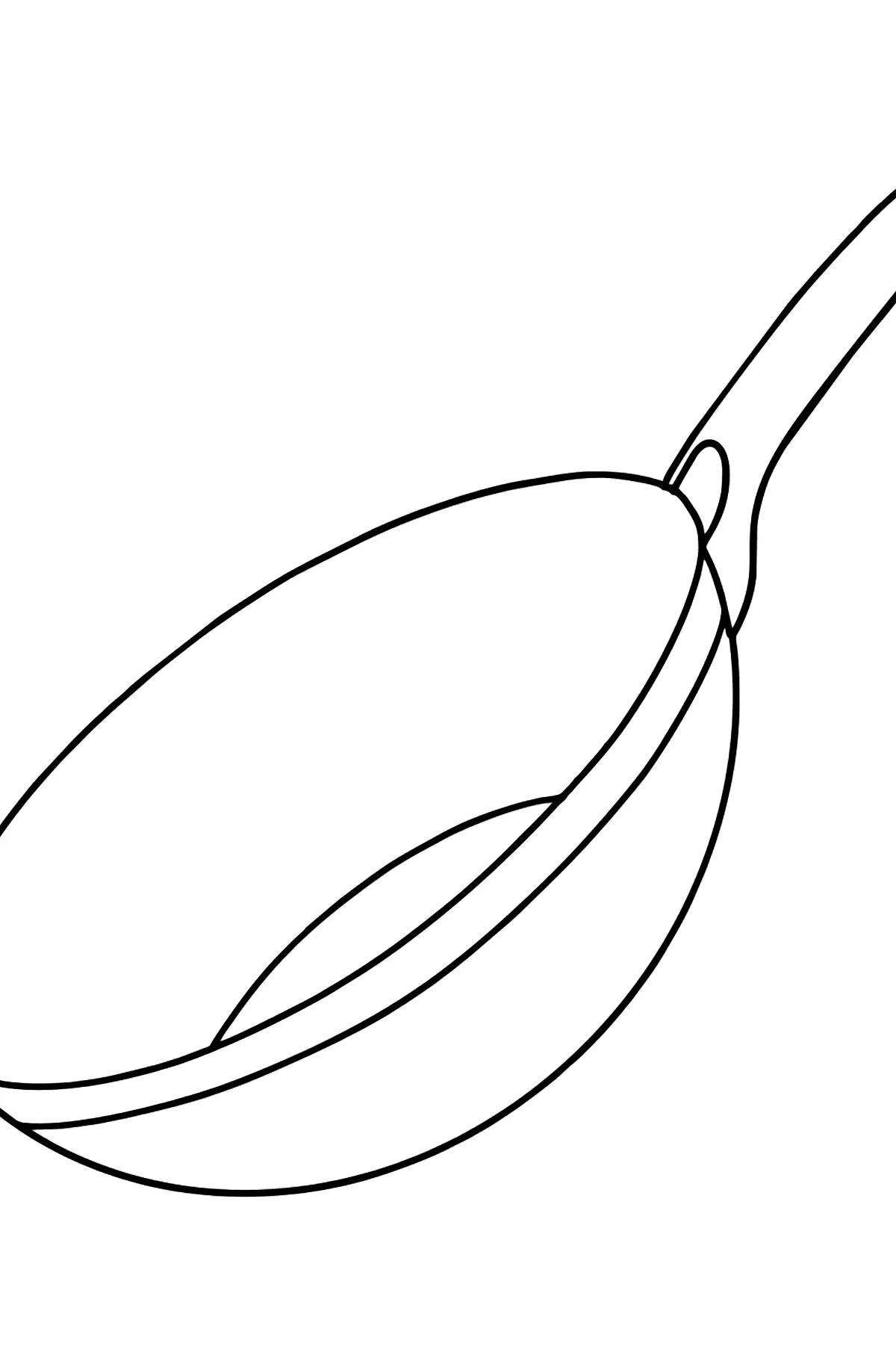 Coloring page spectacular frying pan