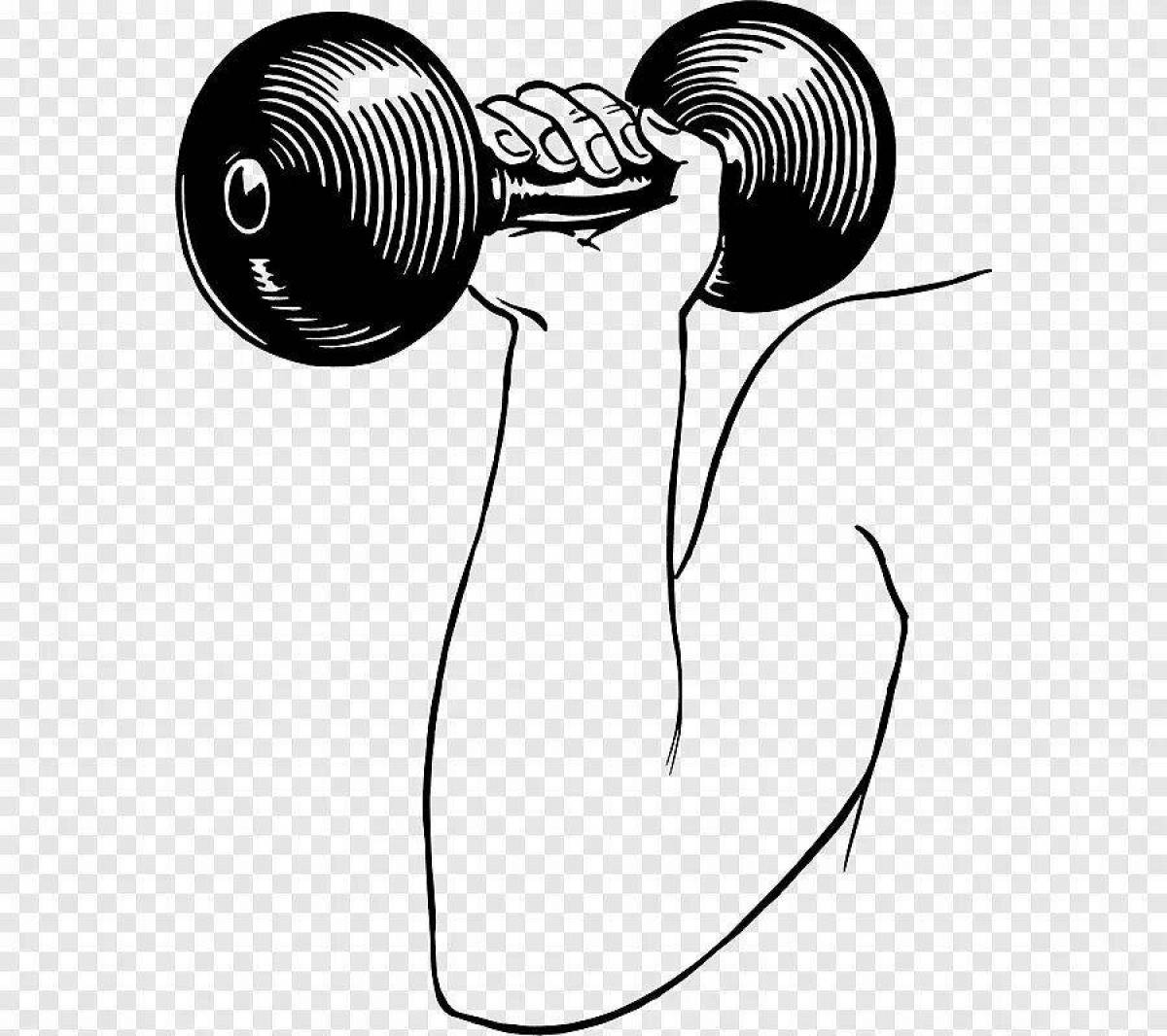 Attractive dumbbell coloring