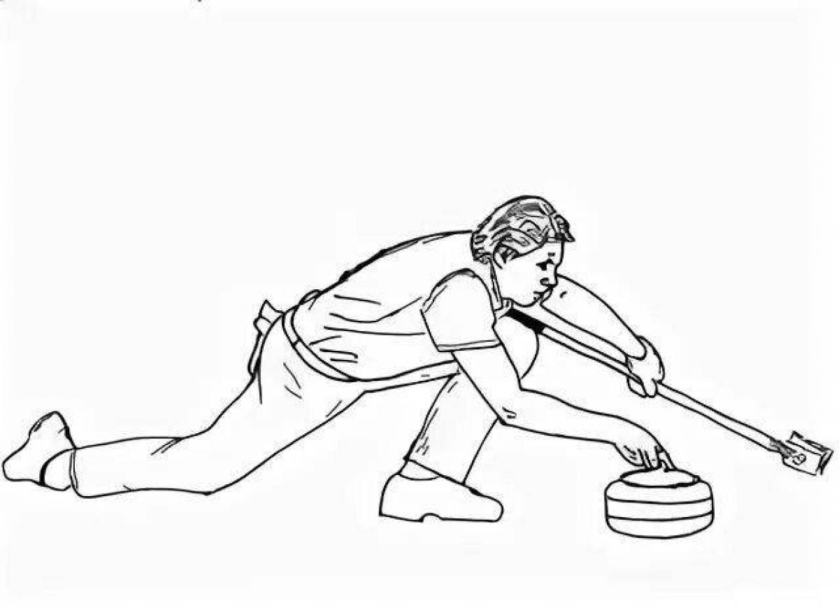 Magic Curling Coloring Page