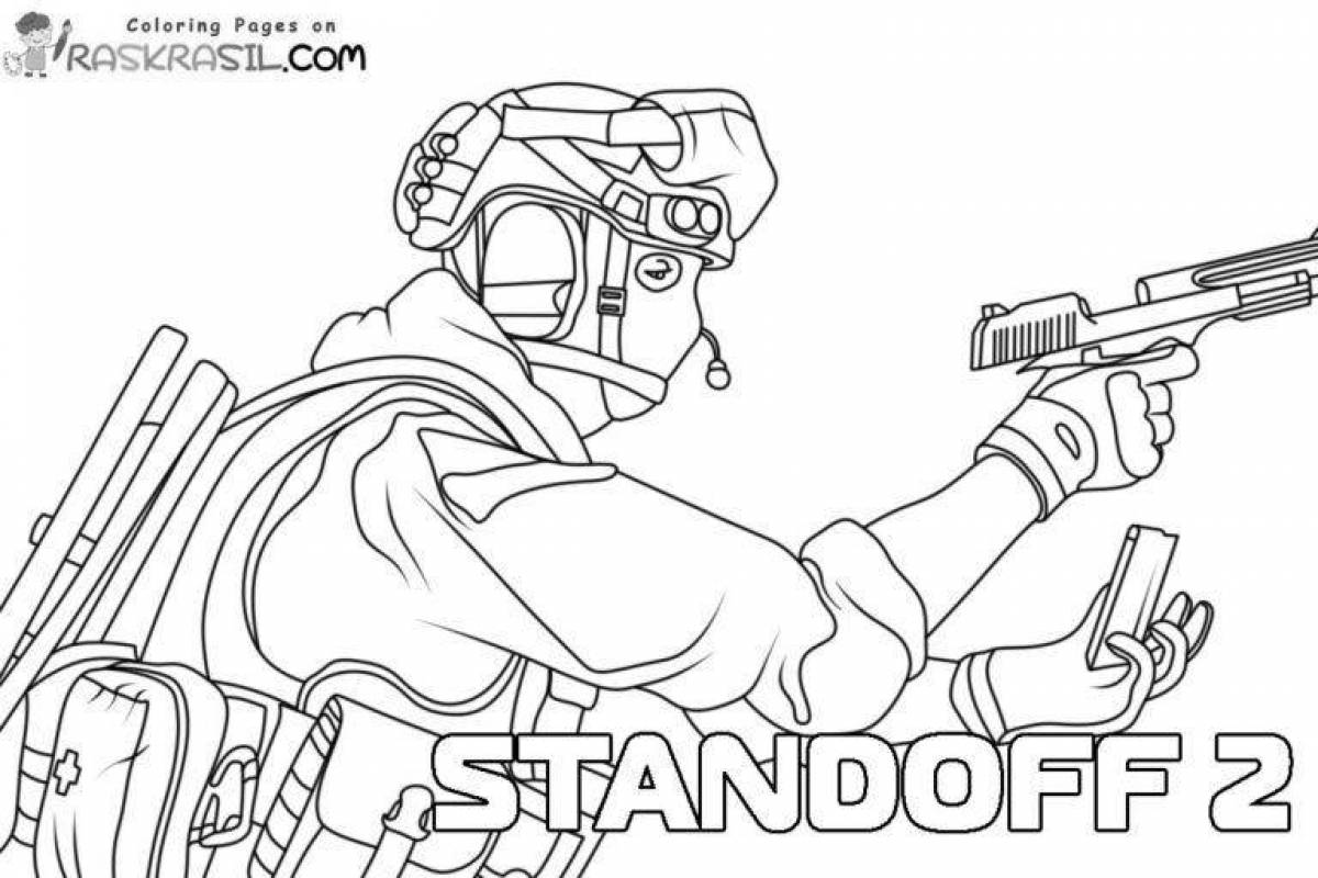 Majestic standoff 2 coloring page